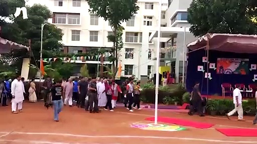 Independence Day: RSS chief Mohan Bhagwat hoists the National flag at Bengaluru school (Video)