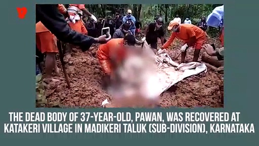 Kodagu floods: NDRF personnel retrieve dead body from Madikeri