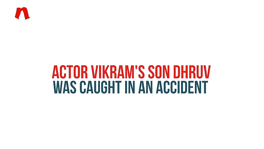 Actor Chiyan Vikram's son Dhruv tries to run away from camera after accident [VIDEO]