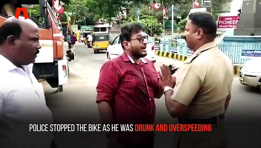 Nagercoil: BMW biker threatens police in an inebriated state, gets arrested