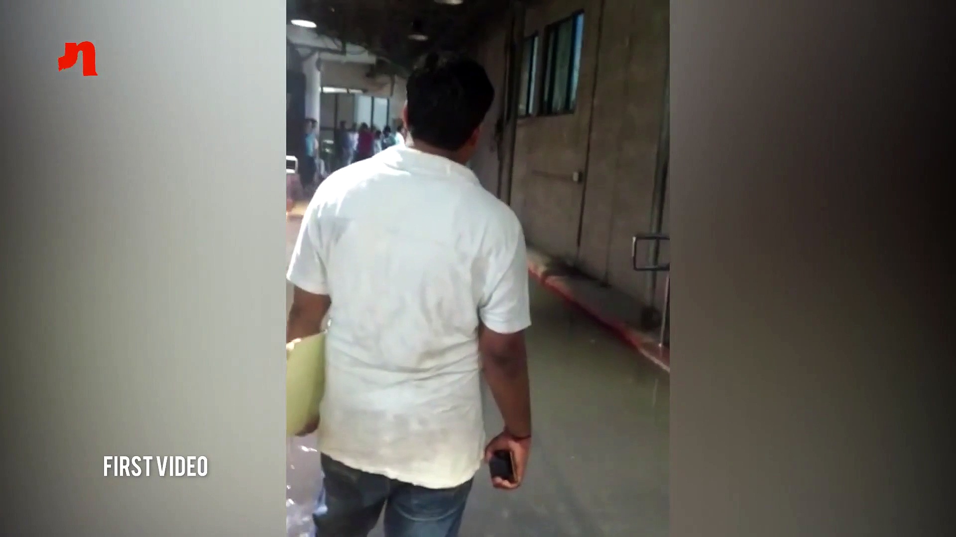 Incessant rains cause water logging inside Delhi Secretariat