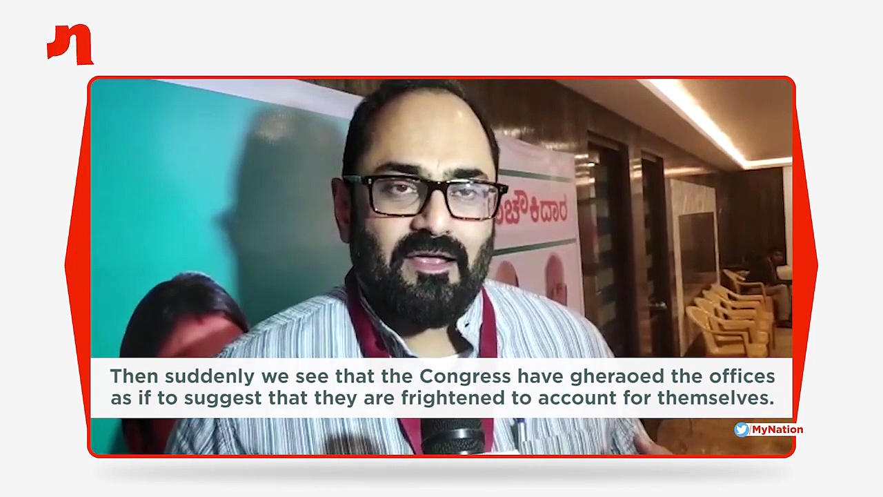 Rajeev Chandrasekhar: When arm of law nails crooked officers and contractors, why do Congress and Kumaraswamy have a problem?
