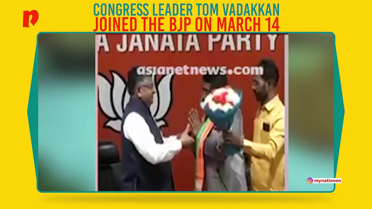 Congress leader Tom Vadakkan joins BJP to contest from Kerala for Lok Sabha election?