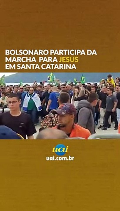 Bolsonaro participa de Marcha para Jesus em SC