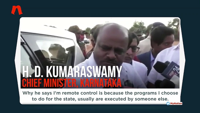 Kumaraswamy admits PM Modi’s 'remote control' comment not wrong