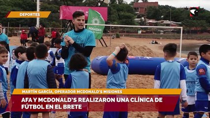 AFA y McDonald’s realizaron una clínica de fútbol en El Brete