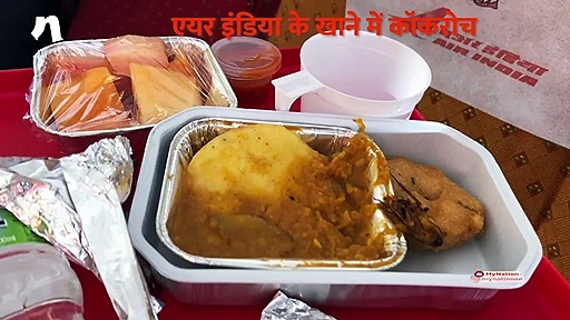 एयर इंडिया के खाने में कॉकरोच