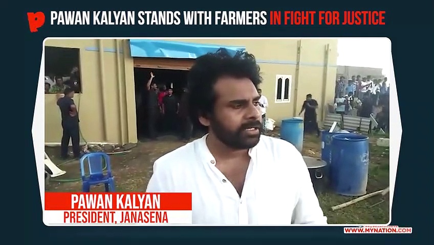 Janasena chief Pawan Kalyan vows to fight for rights of farmers in Amaravati