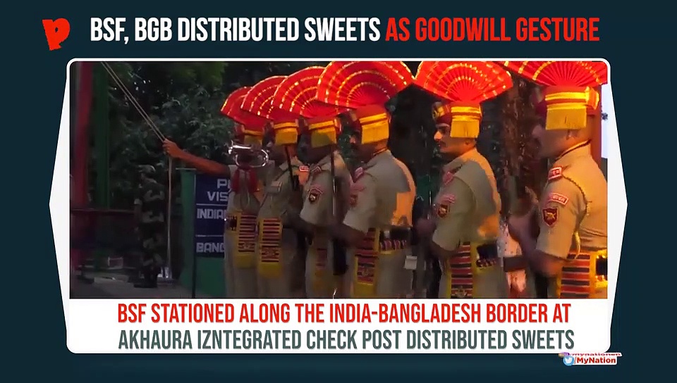 BSF, BGB exchange sweets ahead of Diwali