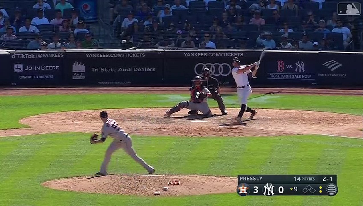 Último out Astros vs Yankees