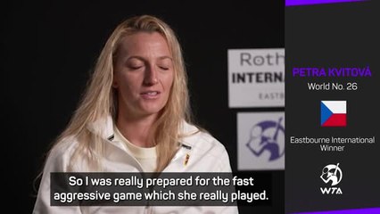 Kvitová focused on 'tricky' Wimbledon after Eastbourne win