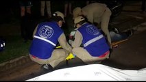 Motoboy se fere em acidente na Avenida das Pombas
