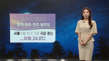 [날씨] 밤사이 올해 첫 열대야...내일부터 장마전선 다시 북상 / YTN