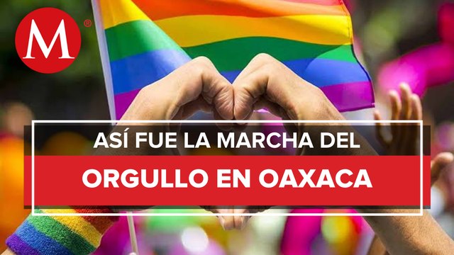 Realizan marcha por el orgullo LGBTTTIQ+ en Oaxaca