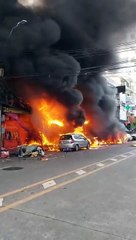 ไฟไหม้ ย่านสำเพ็ง หม้อแปลงไฟฟ้าระเบิด