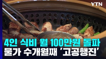 4인 식비 월 100만 원 돌파...'6% 물가 시대' 공식화 / YTN