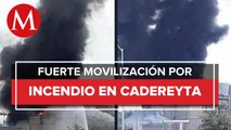 Se incendia refinería de Pemex en Cadereyta, Nuevo León