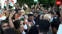 Indian diaspora welcomes PM Modi in Germany