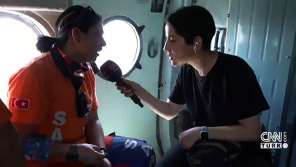 4500 hektarın kül olduğu bölge CNN TÜRK kamerasında