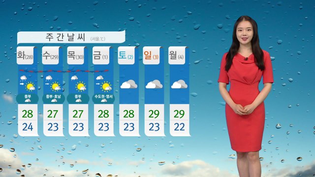 [날씨] 내일 중부 장맛비...남부 무더위 속 소나기 / YTN