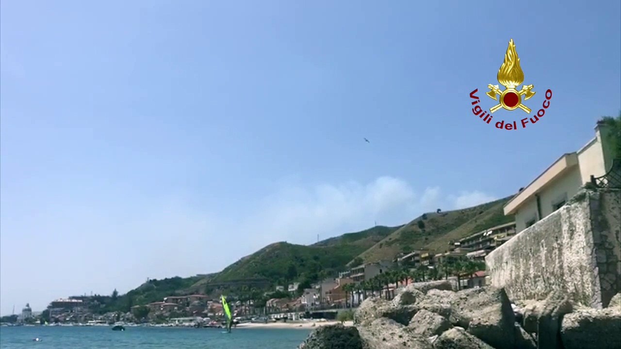Incendio Messina