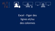 Excel - Garder visible des lignes et/ou des colonnes