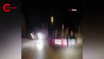 Araç üzerinde tehlikeli yolculuk kamerada