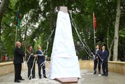 Son dakika: Kafkas İslam Ordusunun ilk şehitleri için Gence'de yapılan anıt açıldı (1)