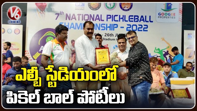 7th National Pickleball Championship 2022 At LB Indoor Stadium _ Hyderabad _ V6 News