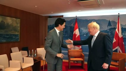PM meets Macron and Trudeau at G7