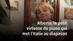 Alberto, le petit virtuose du piano qui met l’Italie au diapason