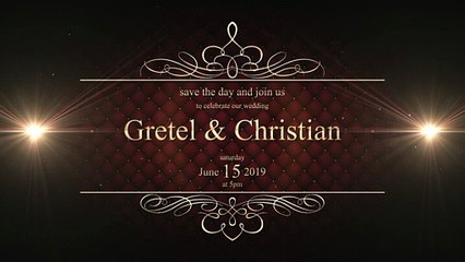 Wedding Invitation Video Edit in Luxury Style