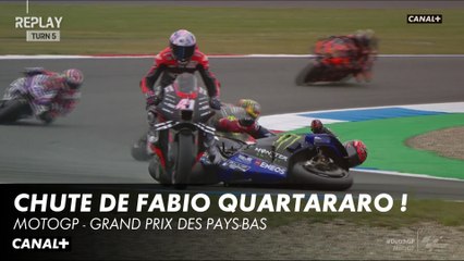 Chute de Fabio Quartararo - Grand Prix des Pays-Bas - MotoGP