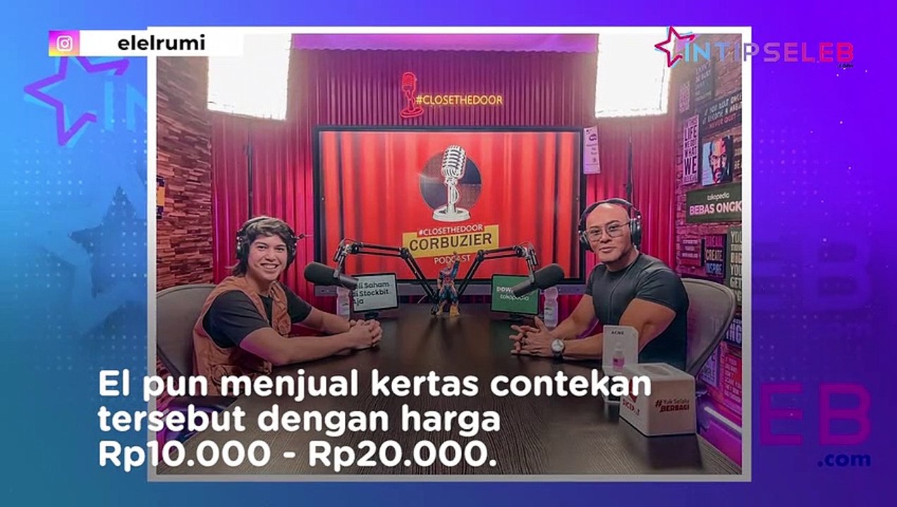 Bisnis Nakal El Rumi Waktu SMA, Raup 1 Juta dalam Sehari