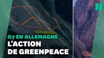 Greenpeace interpelle les dirigeants du G7 depuis les montagnes en Allemagne