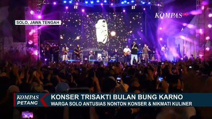 Peringatan Bulan Bung Karno, Warga Solo Antusias Nonton Konser Trisakti Sambil Menikmati Kuliner!