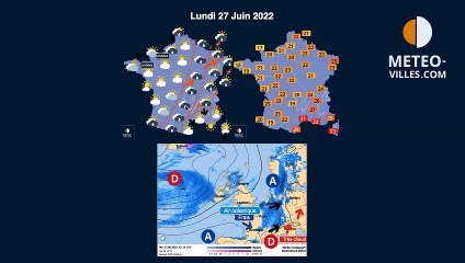 prévisions météo du dimanche 26 juin 2022