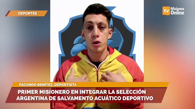 Primer misionero en integrar la selección argentina de salvamento acuático deportivo