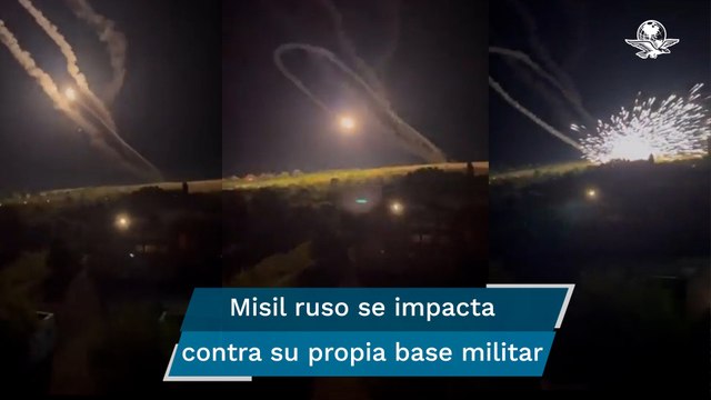 Misil ruso gira 180 grados, regresa e impacta su propia base
