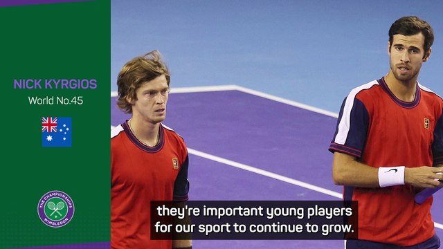 Wimbledon 'weird' without Medvedev - Kyrgios