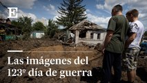 Las imágenes del día 123º de la guerra de Ucrania