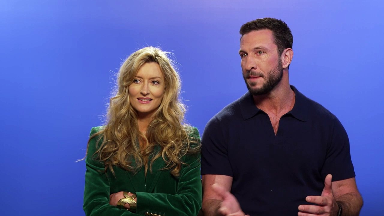 Natascha McElhone & Pablo Schreiber on HALO landing in UK!