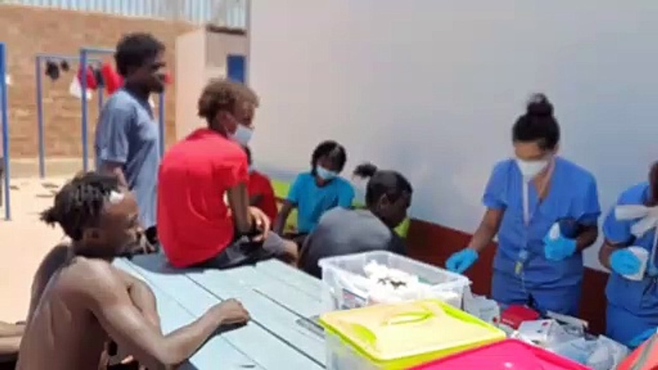 Los sudaneses que lograron saltar la valla de Melilla