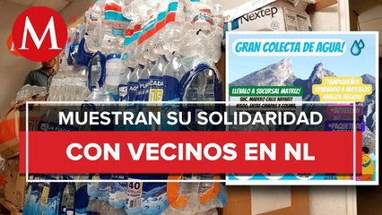 Recolectan agua en Tampico para enviarla a Monterrey; planean enviar 10 pipas