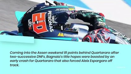 Assen MotoGP Bagnaia storms to win, Quartararo crashes twice