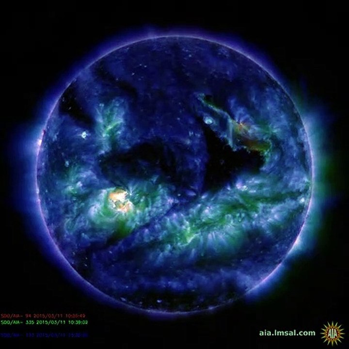 Flaring Sunspot on Sun