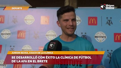 Se desarrolló con éxito la clínica de fútbol de la AFA en el Brete