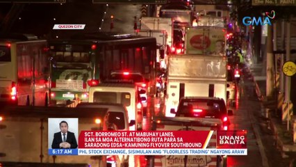 Sct. Borromeo St. at Mabuhay Lanes, ilan sa mga alternatibong ruta para sa saradong EDSA-Kamuning Flyover Southbound | UB