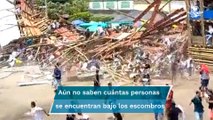Gradas se desploman en plaza de toros de Colombia