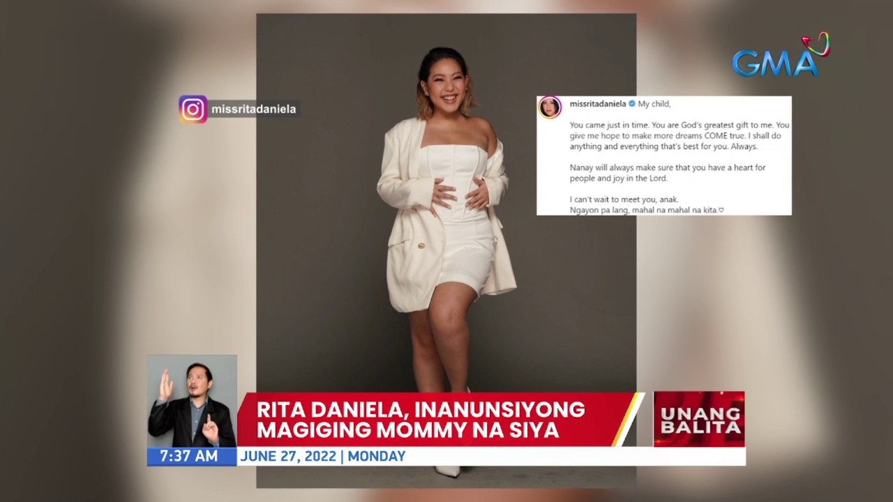 Rita Daniela, inanunsiyong magiging mommy na siya | UB